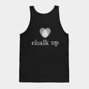 Chalk Up Thumbs White Tank Top